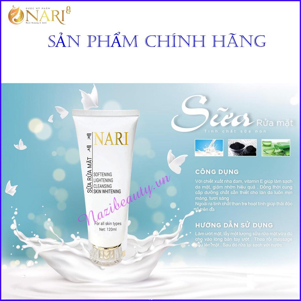 Sữa rửa mặt chính hãng Nari tinh Chất sữa non nuôi dưỡng da từ sâu bên trong trong hộp 120 Ml