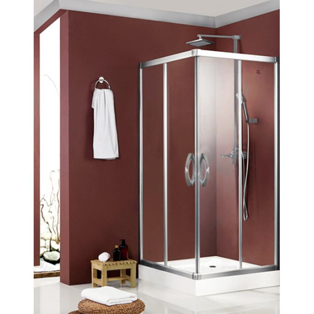 Heavy Duty Metal Door Pull Handle for Bathroom Shower Glass Door Silver #1