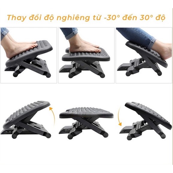 Giá Kê Chân Văn Phòng Điều Chỉnh Độ Cao Massage Chân