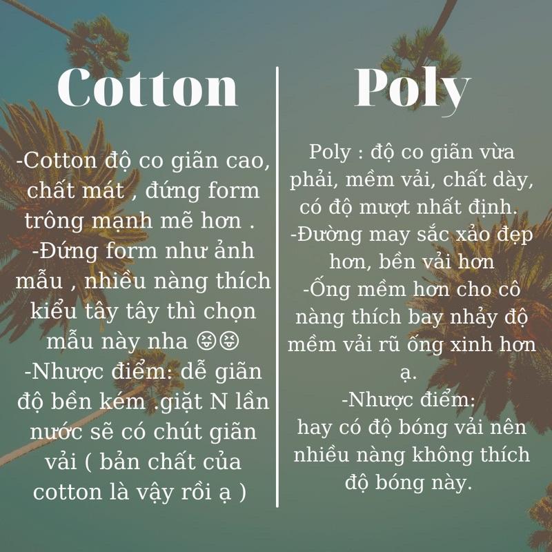 Quần ống loe chất cotton lạnh đứng form theo phong cách Old School