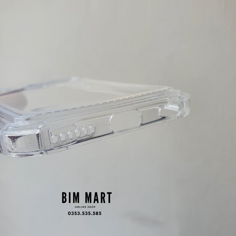 Ốp chống sốc dành cho iPhone 6, 6s silicon trong suốt kèm ngăn ví đựng thẻ