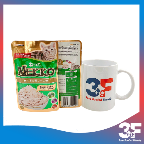 Pate Nekko Jelly Cho Mèo Trưởng Thành Từ 6 Tháng Tuổi Vị Cá Ngừ Và Gà Dạng Thạch Gói 70gr