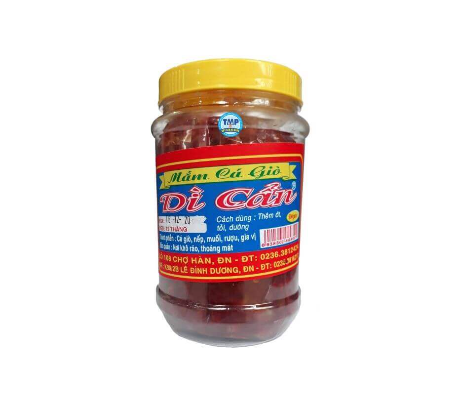 Mắm Cá Giò Dì Cẩn Hủ 500gr, Đặc Sản Lâu Đời Đà Nẵng Hương Vị Đặc Biệt Thơm Ngon