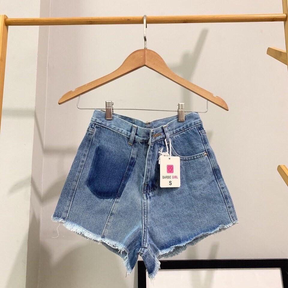 Quần short jean nữ lưng cao King168 , quần short nữ cao cấp QS34