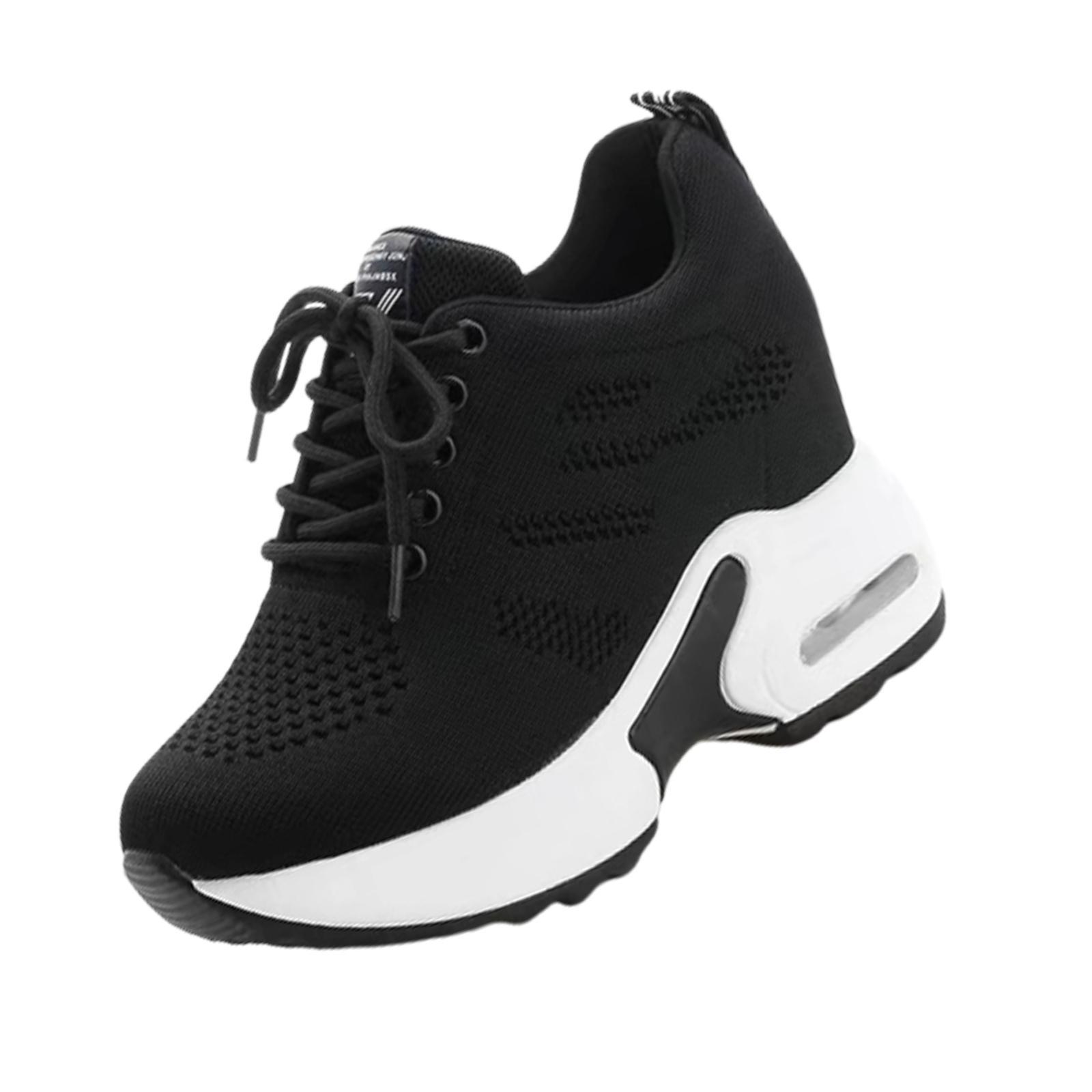 Women Sneakers Wedge Shoes Booties Lightweight Trainers Height Increasing Mesh Walking Shoes for Running Outdoor Hiking Ladies Girls