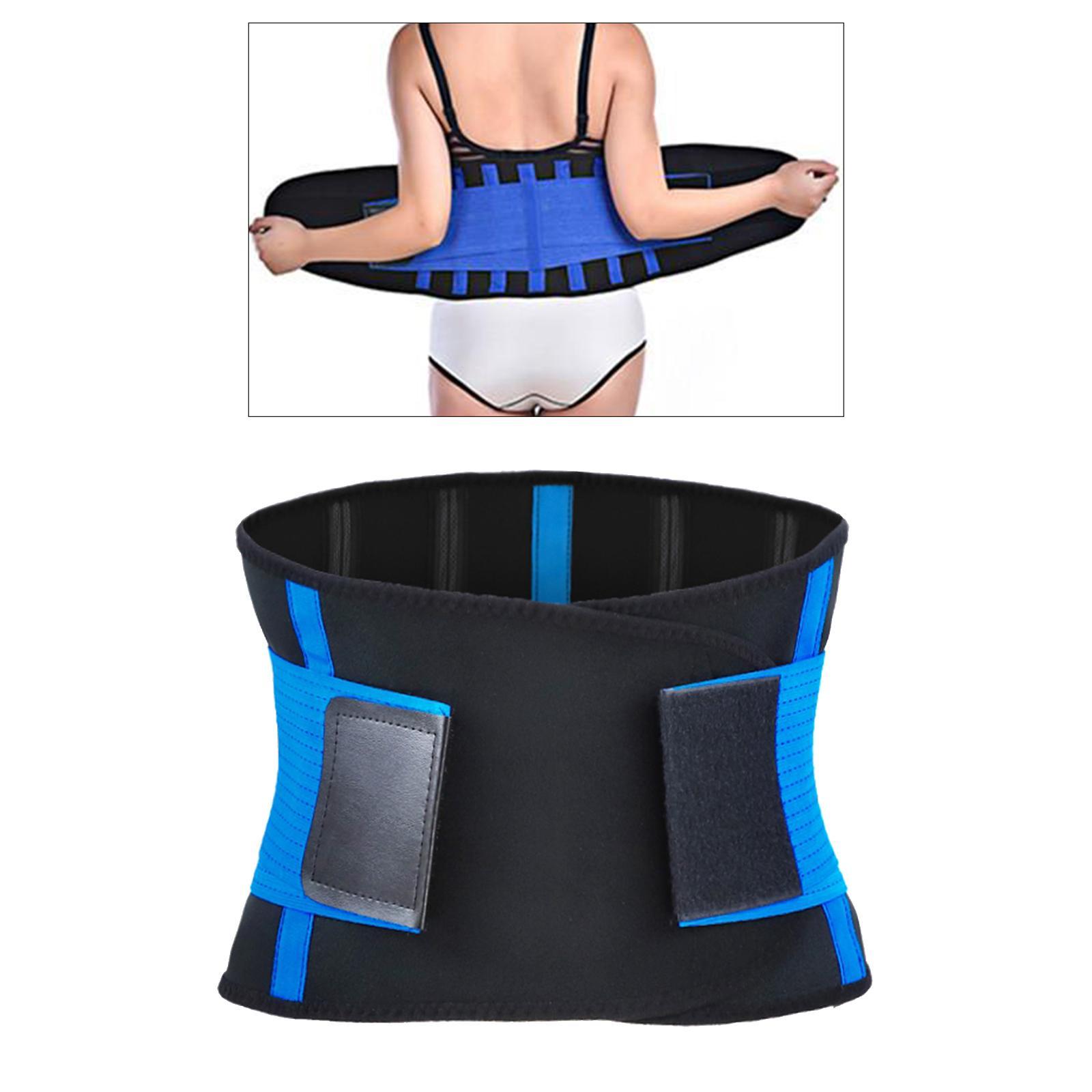 Waist Trimmer Rubber Ab Belt Widening Waist Trainer with Adjusted Straps and Mini Pouch for Fitness and Lumbar Back Support Tummy Control