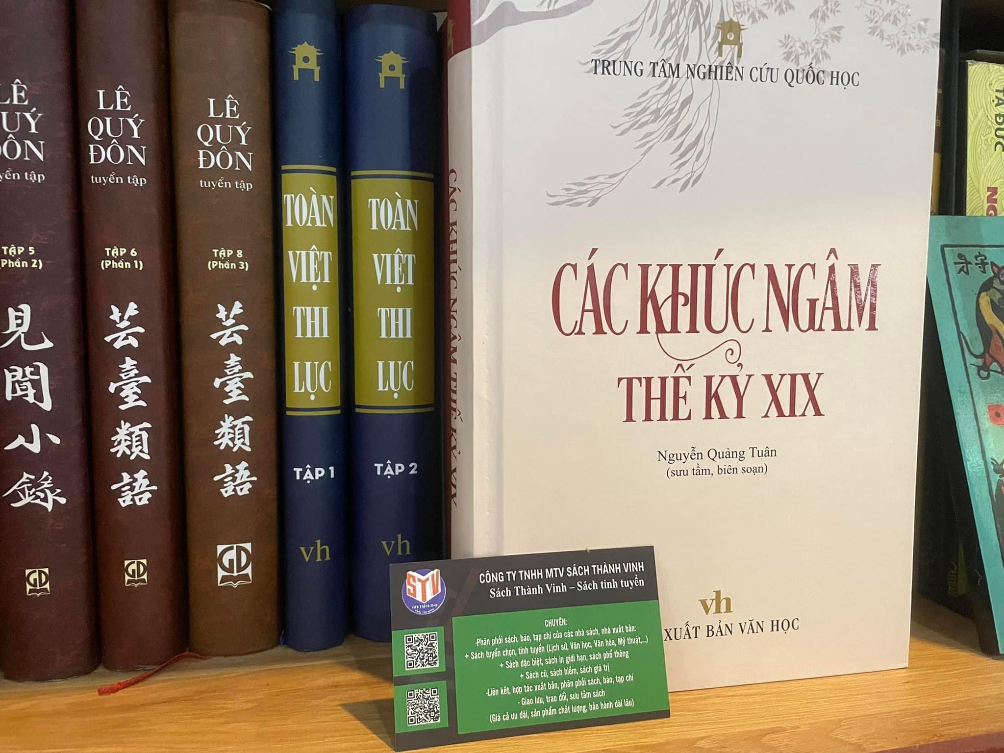 CÁC KHÚC NGÂM VIỆT NAM THẾ KỶ XIX - BÌA CỨNG