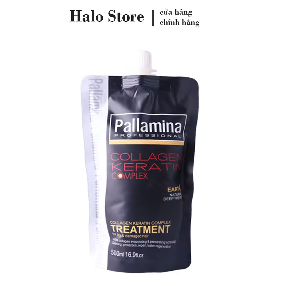 Kem hấp ủ tóc Pallamina X2 Collagen Keratin Complex Treatment siêu mượt 500ml