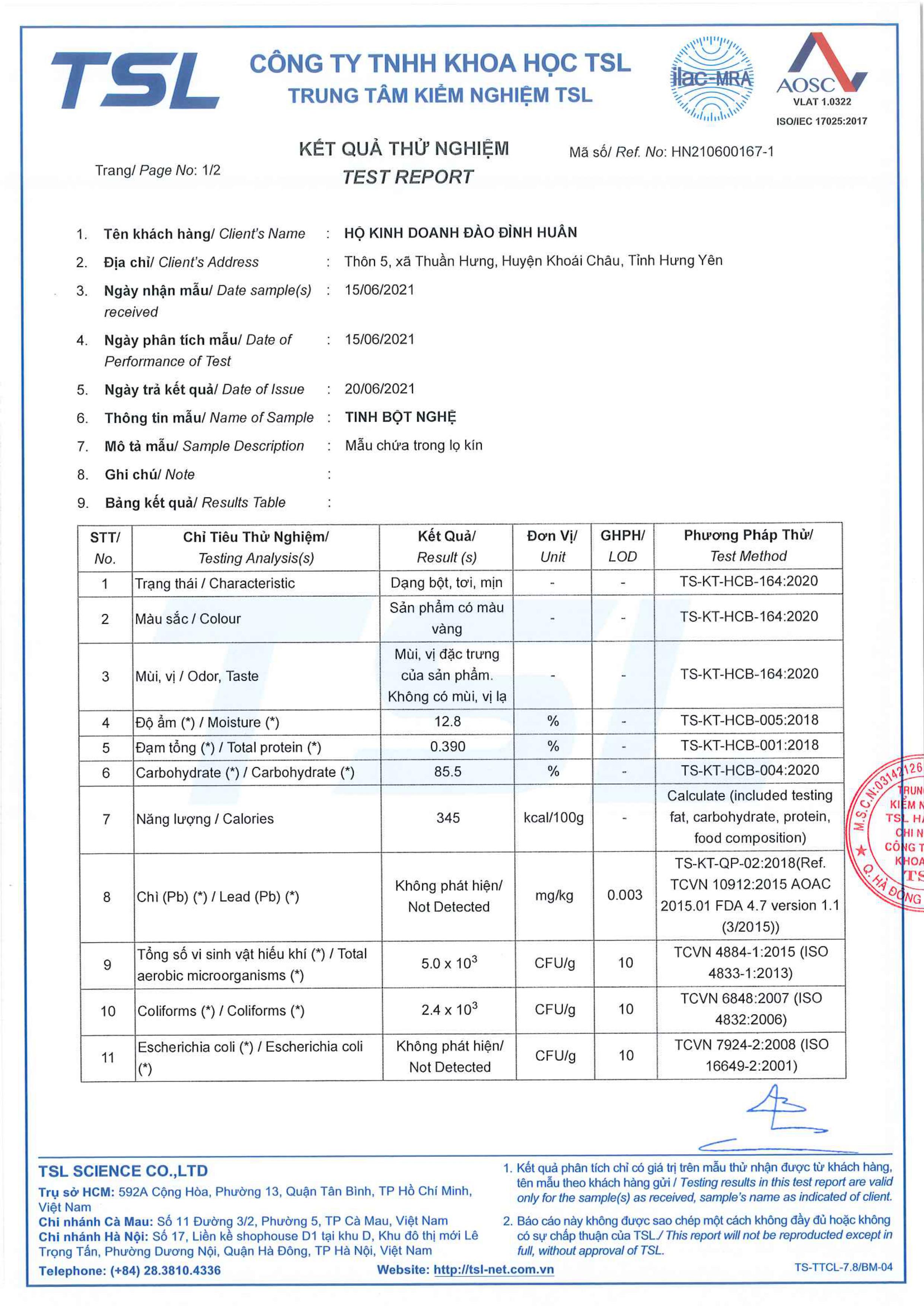 Tinh bột nghệ nguyên chất - hữu cơ - sử dụng cho - đau dạ dày, phụ nữ sau sinh - HNT 100G