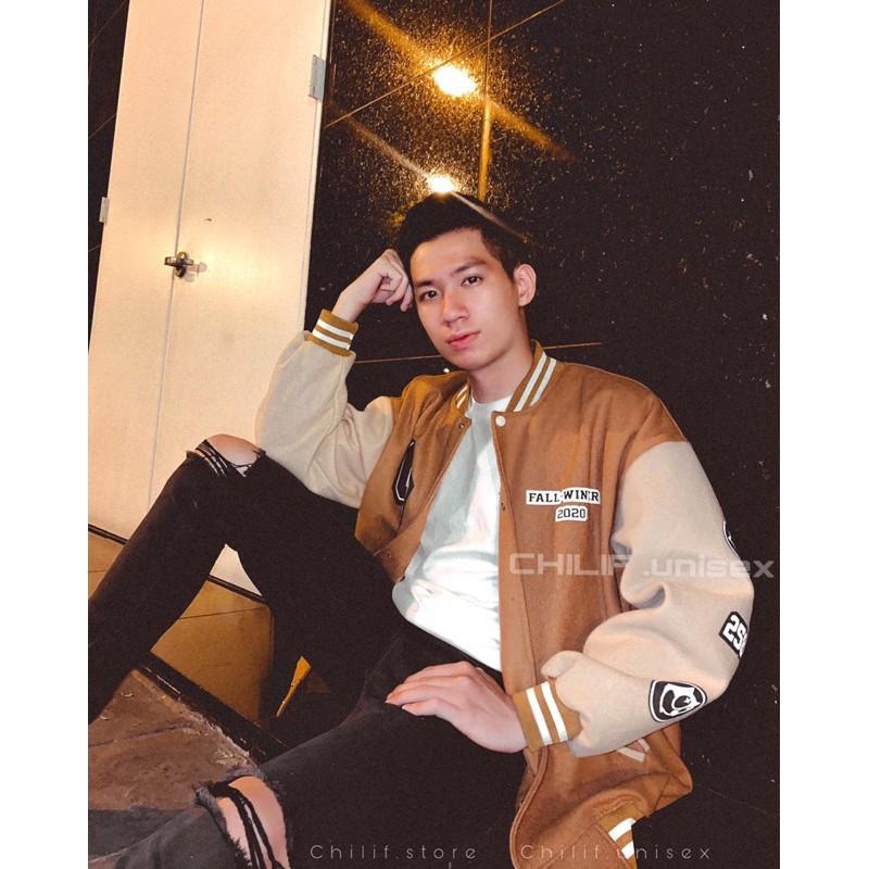 Áo Khoác BOMBER nỉ tăm nhung ( Hình thật của Shop 100% chất xịn dày form rộng chuẩn xịn giá Rẻ Cực )