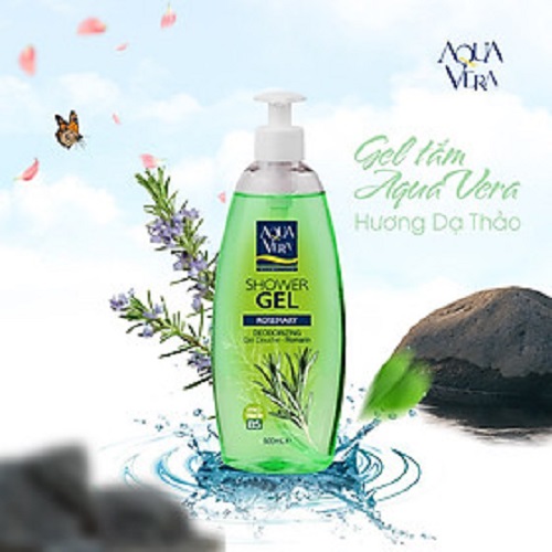 Gel tắm Aquavera chiết xuất hương thảo 500ml