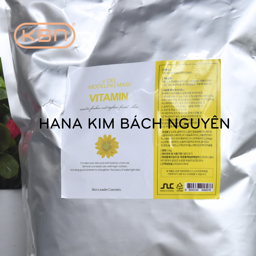 [KHUYẾN MÃI] Bột Mặt Nạ Dẻo Vitamin C Mờ Thâm Mờ Sắc Tố Dưỡng Trắng ADEL Hàn Quốc 1kg