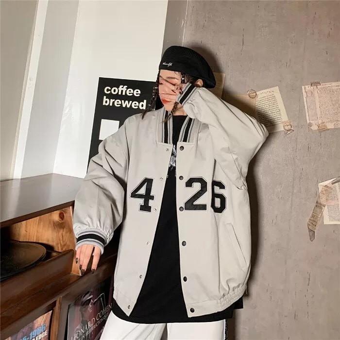 Áo khoác dù unisex form rộng 2 lớp