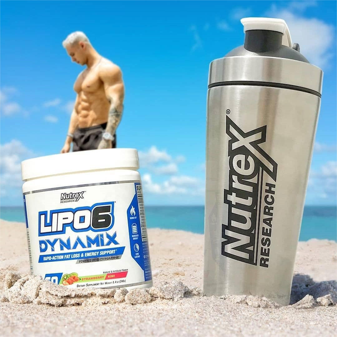 Thực phẩm bổ sung Pre-workout Nutrex Lipo 6 Dynamix kết hợp đốt mỡ, tăng sức mạnh 2 trong 1 - vị Strawberry Kiwi - 60 liều dùng - Chính hãng BBT