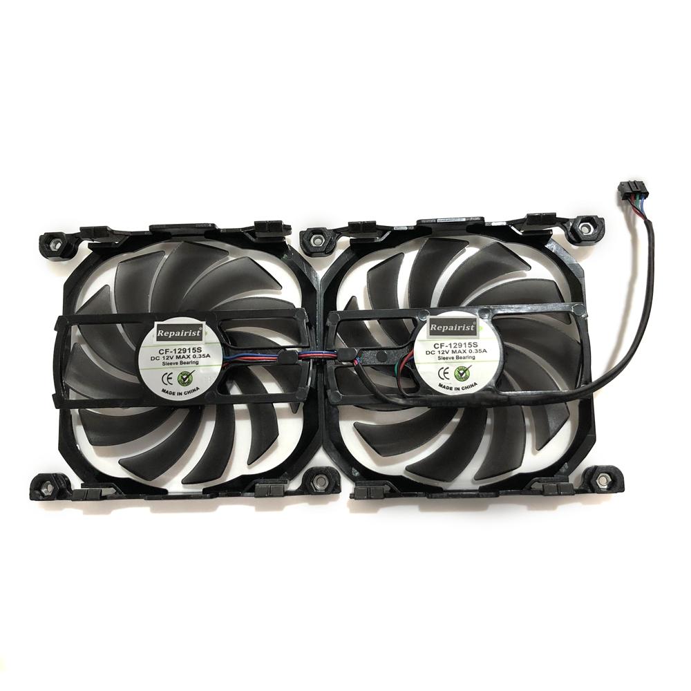 Cái/bộ 2 Quạt GPU CF-12915S Thay Thế, Cho INNO3D G-TX 750Ti/660G-TX660Ti G-TX650Ti Tăng Grahics Thẻ Làm Mát Repalcement