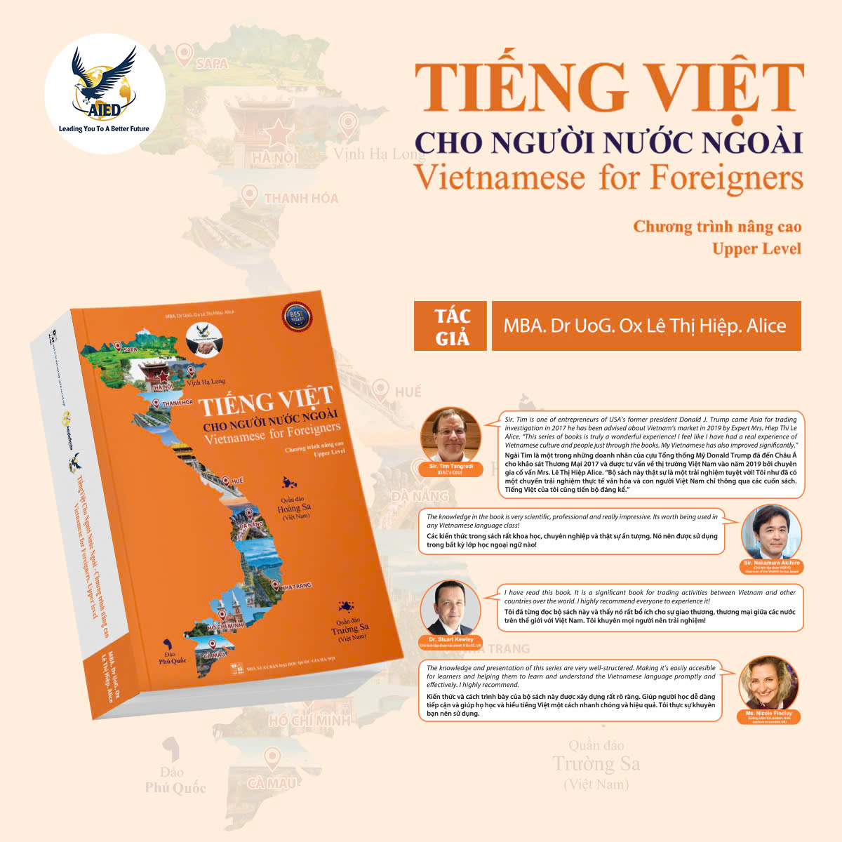 Sách Tiếng Việt cho người nước ngoài Chương trình Nâng Cao - Vietnamese For Foreigners Upper Level (Kèm File Nghe)