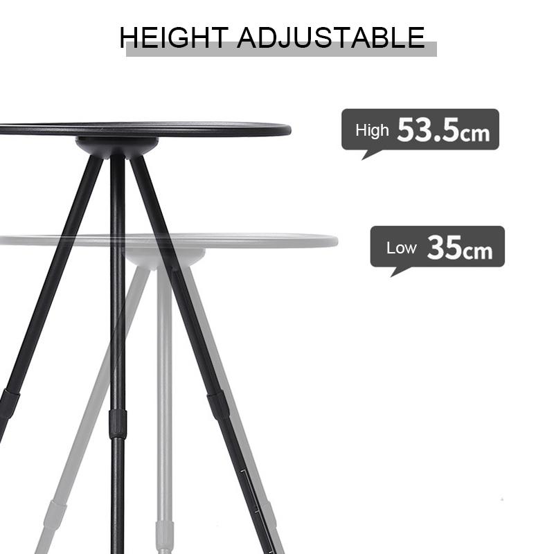 Bàn Mini Tròn 3 Chân Có Thể Gấp Gọn Dễ Dàng Mang Theo Cho Các Hoạt Động Ngoài Trời