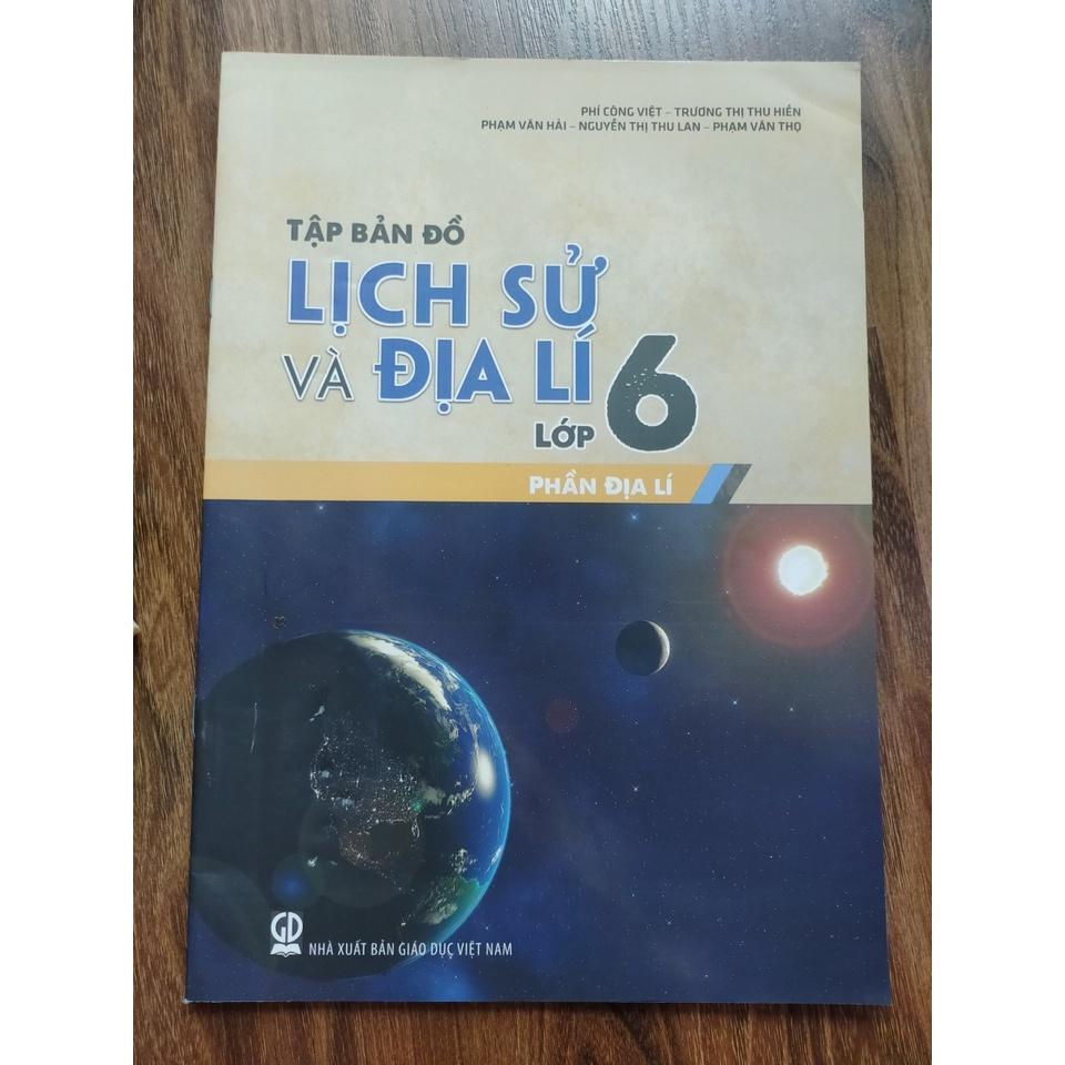 Sách - Combo Tập Bản Đồ Lịch Sử Và Địa Lí Lớp 6 (Phần Lịch Sử + Địa Lí)