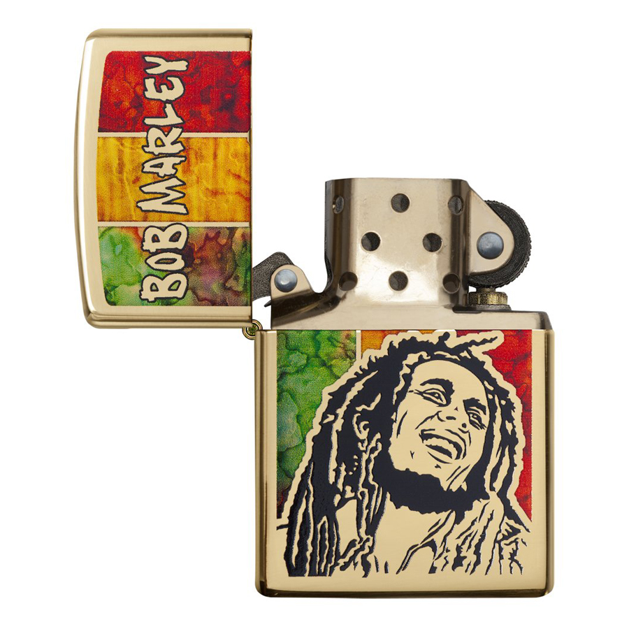 Bật Lửa Zippo 29490 Bob Marley Fusion High Polish Brass