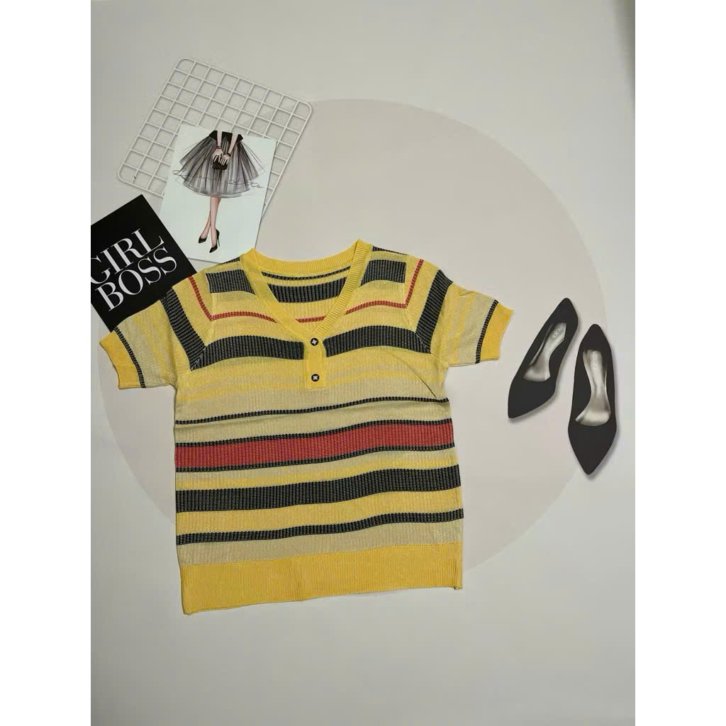 Áo len mongtoghi QC,áo len dệt kim nữ hàng thanh lý mới họa tiết dễ thương size 45-57kg