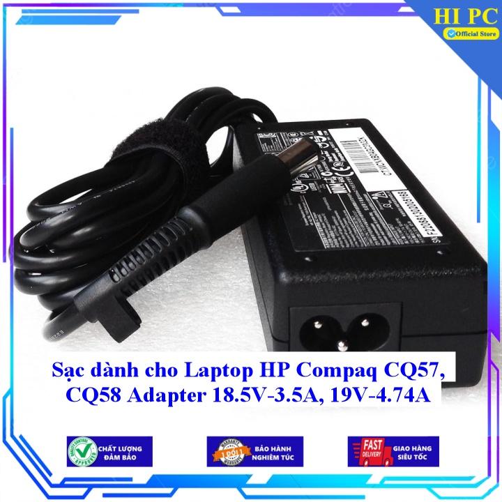 Sạc dành cho Laptop HP Compaq CQ57 CQ58 Adapter 18.5V-3.5A 19V-4.74A - Kèm Dây nguồn - Hàng Nhập Khẩu