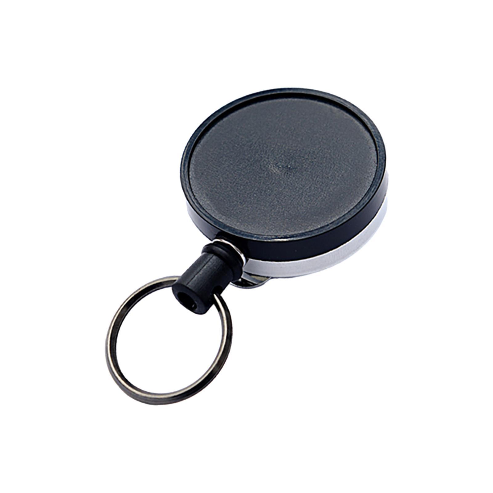 Retractable Keychain Zinc Alloy Carabiner Key Chain for Fishing Outdoor Work