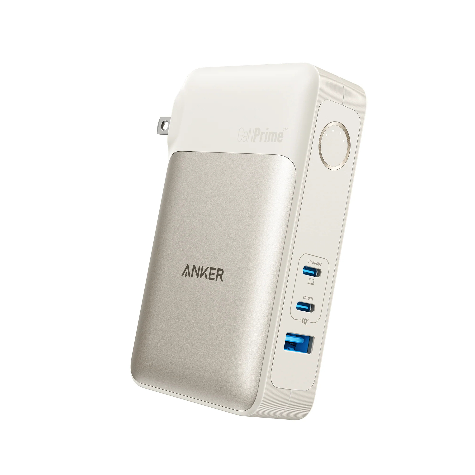Sạc dự phòng Anker 733 GaNPrime 2C1A 65W 10000mah A1651 - Hàng Chính Hãng - Màu Vàng