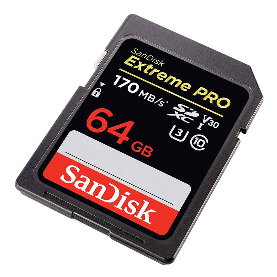 Thẻ Nhớ SDXC SanDisk Extreme Pro U3 V30 1133X 64GB 170MB/s - Hàng Chính Hãng