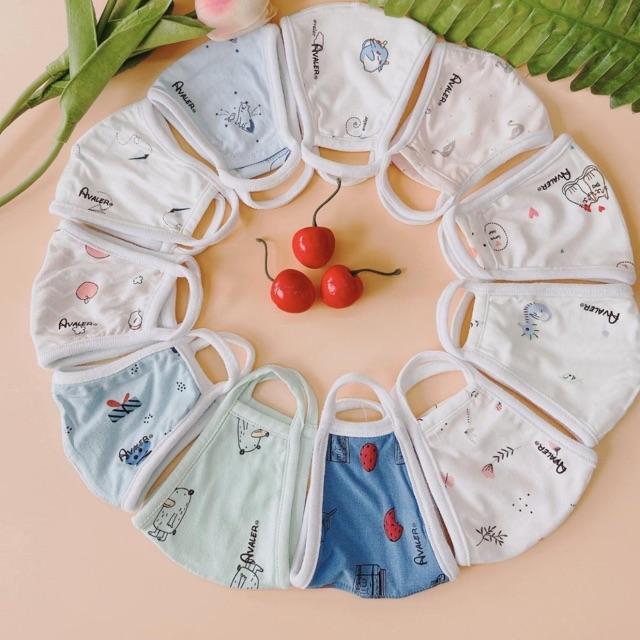 Set 2 khẩu trang vải avaler sợi tre