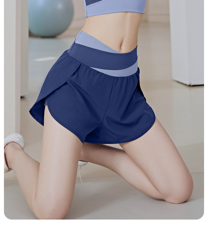 Quần Đùi Nhanh Khô Thoáng Khí Tập Thể Dục Chạy Bộ Cho Nữ Lưng Cao