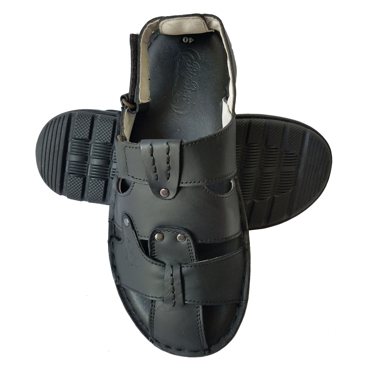 Giày Sandal Nam Bít Mũi Da Bò Thật BIGGBEN SD124