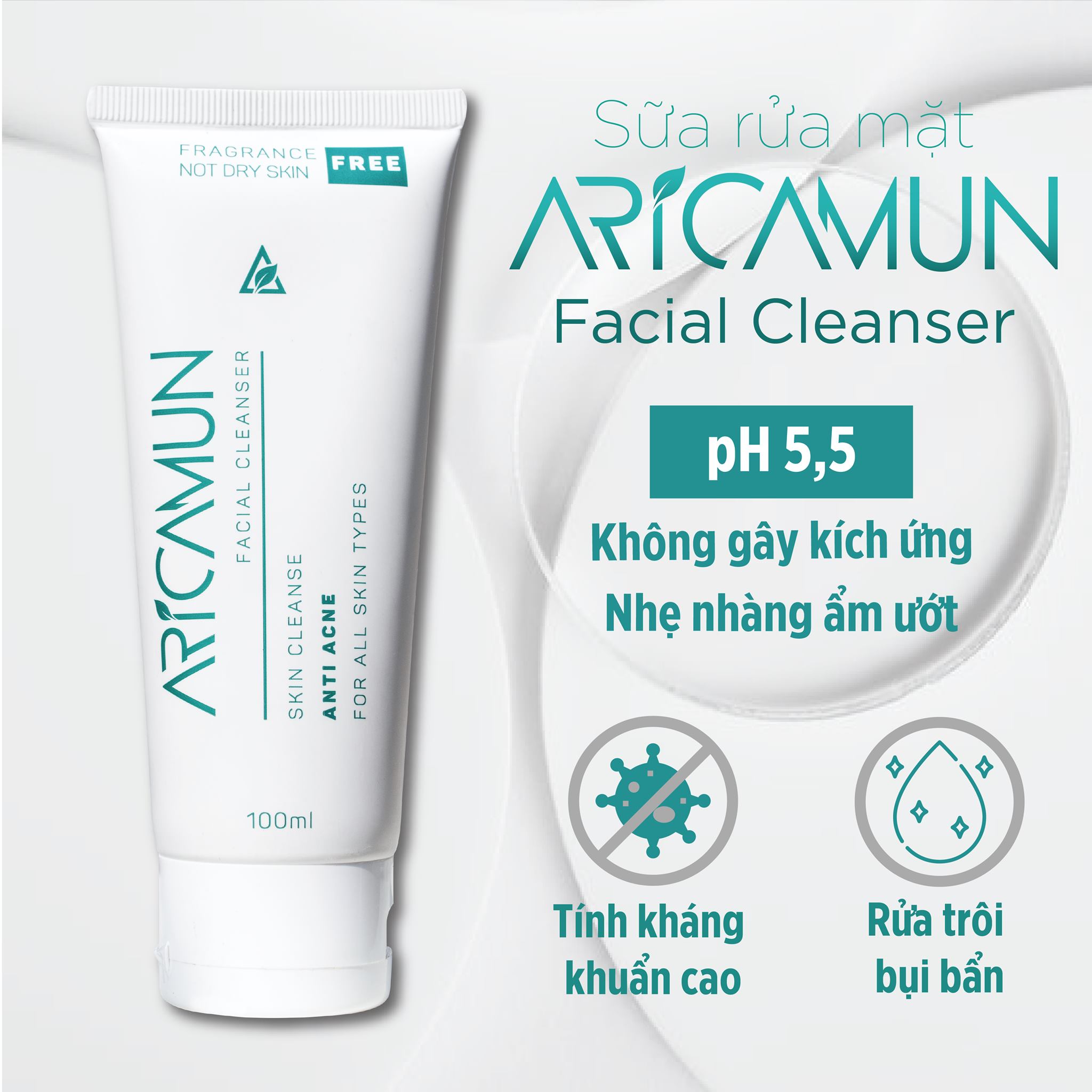 Set Bộ 5 món Dược Mỹ Phẩm Aricamun chăm sóc da mặt