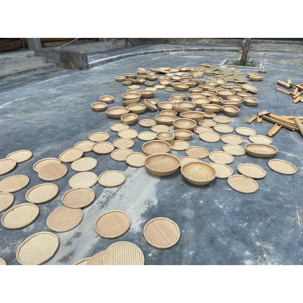 Rổ tre đựng rau, trái cây- hàng chất lượng cao- Rổ tre decor bếp