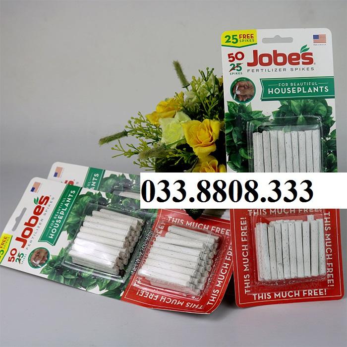 Phân que tan chậm Jobes hàng Mỹ vỉ 50 que - cung cấp dinh dưỡng giúp cây phát triển tốt