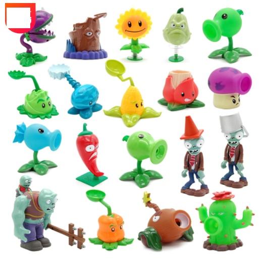 (Tặng Bản Đồ) Bộ đồ chơi Plants vs Zombies, đồ chơi trẻ em cây bắn zombie tuổi thơ cực vui