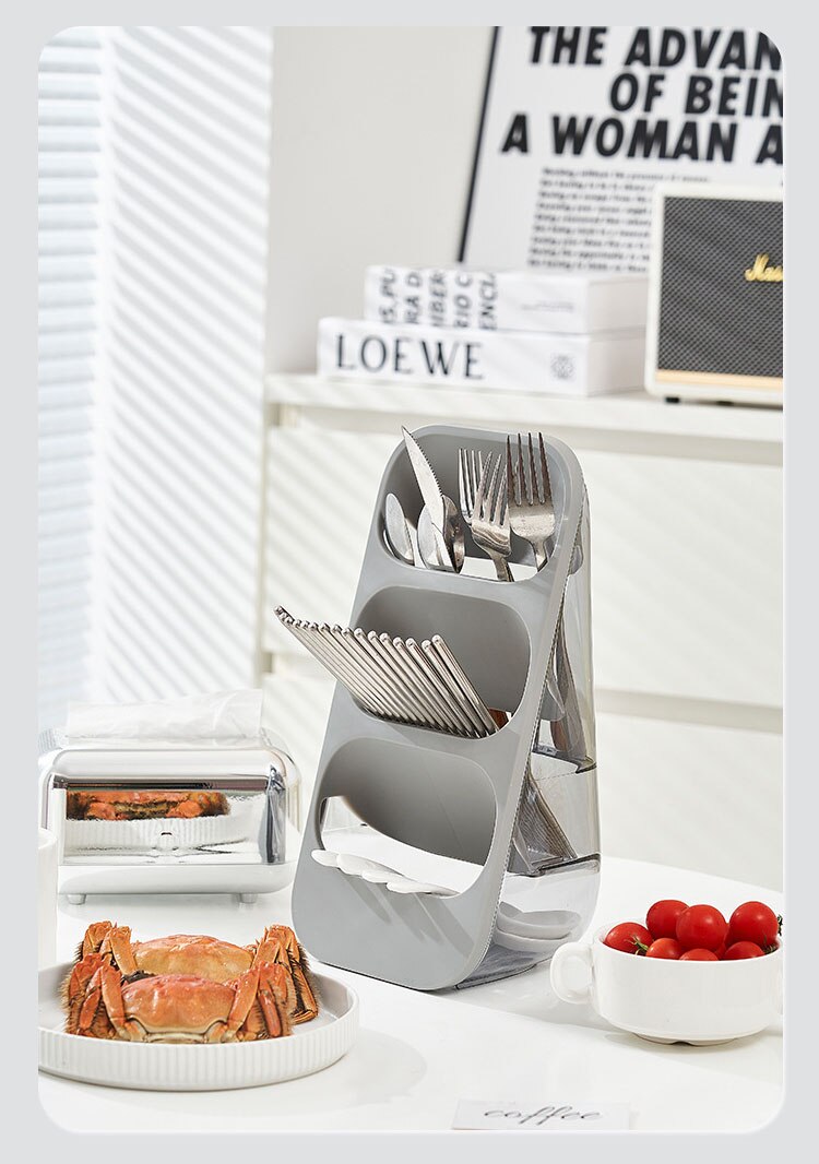 Kệ đựng đũa thìa chống bụi dust proof multifunctional chopsticks