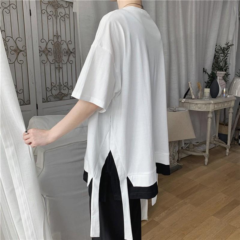 ́ thun UNISEX PHỐI VIỀN XẺ TÀ̀ ̂ ̂́ ẢNH THẬT̂́ ̣̂ % cotton ̂́, thoáng mát