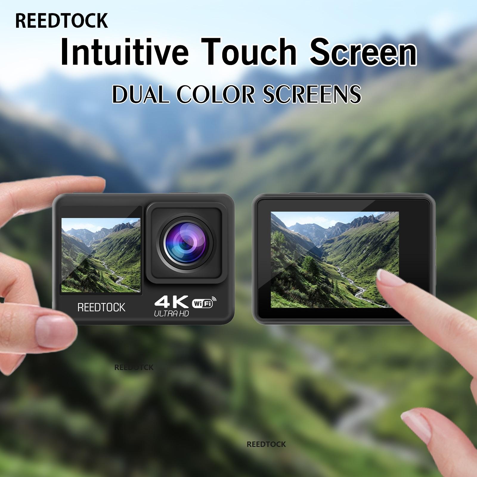 Camera hành động 4K 60FPS 24MP 2.0 LCD cảm ứng EIS Màn hình kép WiFi Điều khiển từ xa chống nước 4X Go S9Pro Đầu ghi hình thể thao