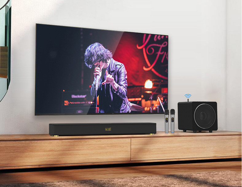 Bộ sản Phẩm Hát Karaoke Hoàn Hảo Cho Gia Đình Loa SoundBar 5.1 Bluetooth JY AUDIO 300K Tặng Kèm 2 Không Dây Cao Cấp