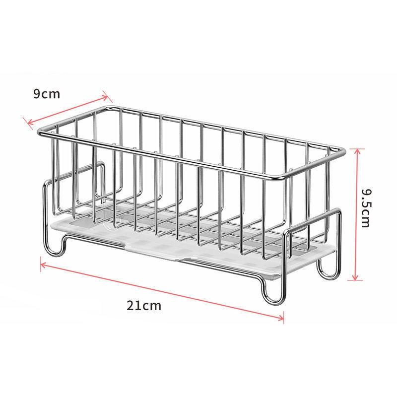 Rổ Inox 304 Đựng Xốp Rửa Chén Treo Bồn Rửa Nhà Bếp Tiện Dụng