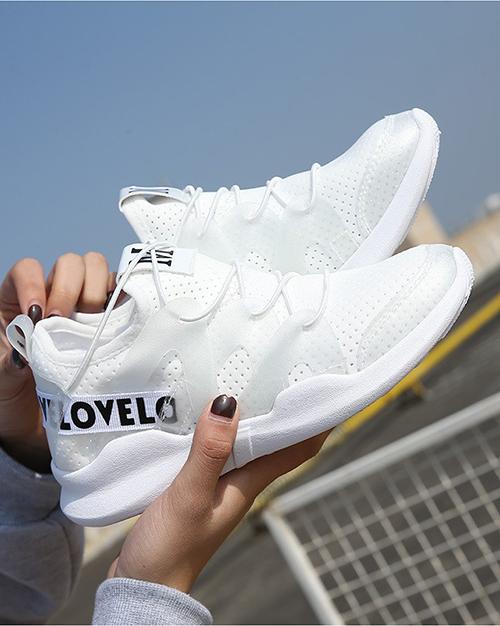 Giày Sneakers Nữ Hàng Mới Hot Hit N022 trắng