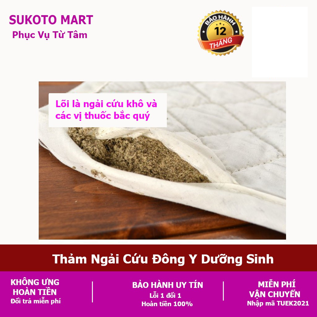 Thảm Ngải Cứu Đông Y Ngủ Ngon- Chườm Nhiệt Cao Cấp