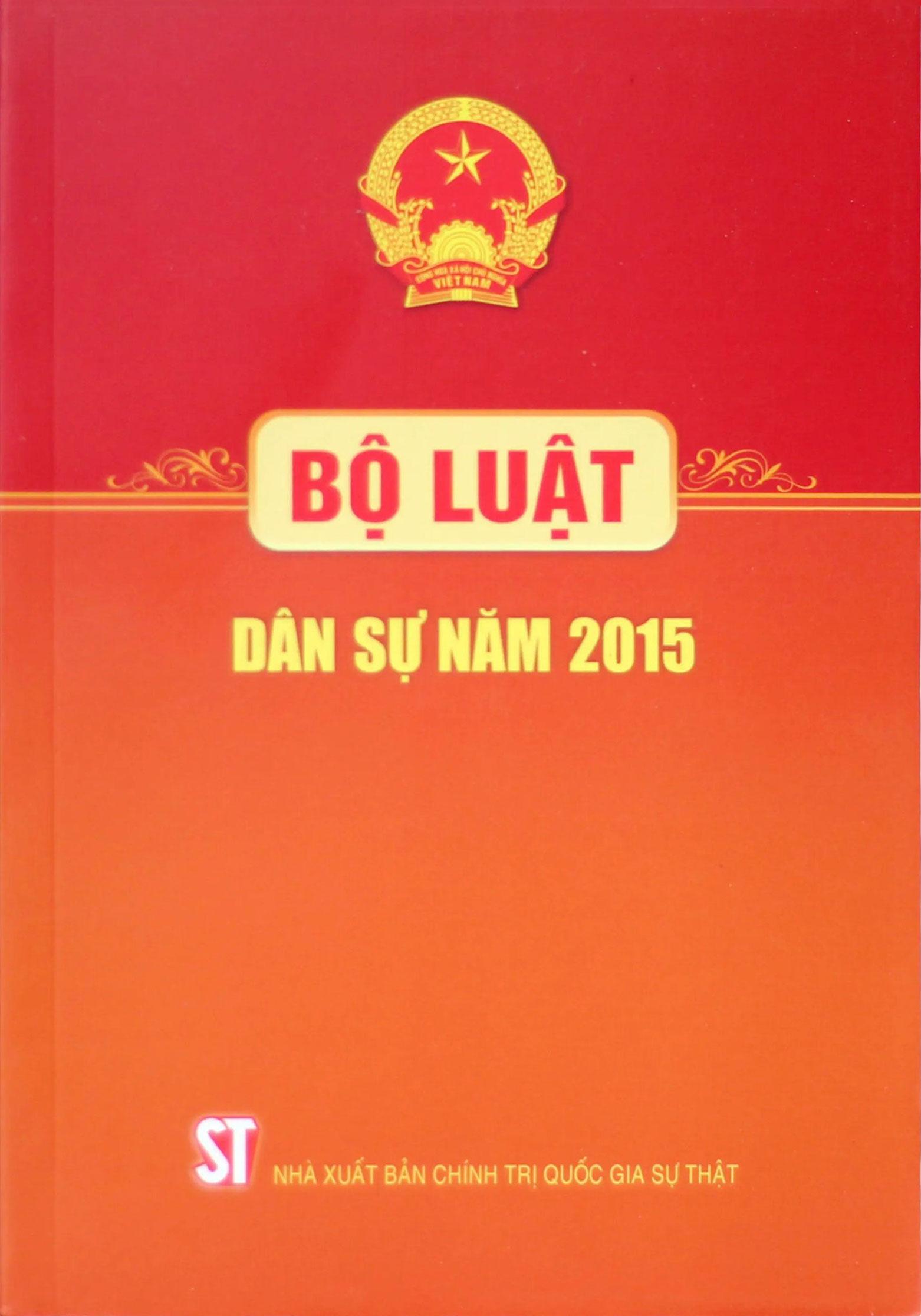Sách - Bộ Luật Dân Sự Năm 2015