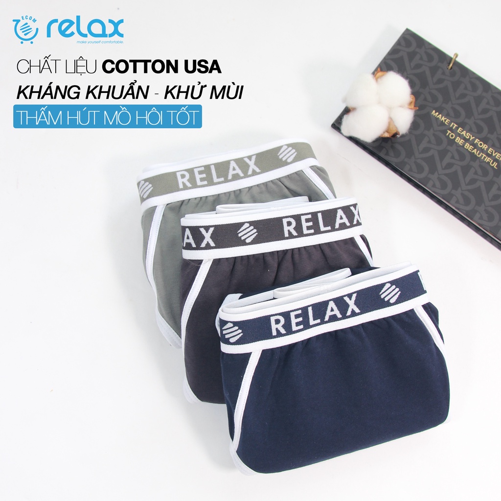 quần lót nam relax cotton cao cấp chính hãng, quần sịp nam relax underwear rltk24