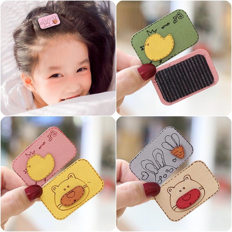 PK915 Miếng dán tóc mái một mặt vải in hình hoạt hình