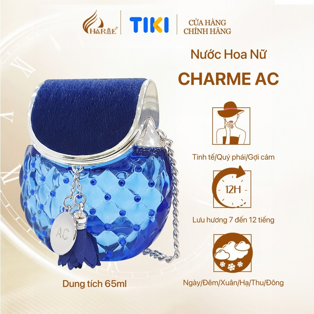 Nước Hoa Nữ CHARME AC 15ml Lưu Hương Lâu Phong Cách Tinh tế, Quý Phái, Gợi Cảm Chính Hãng