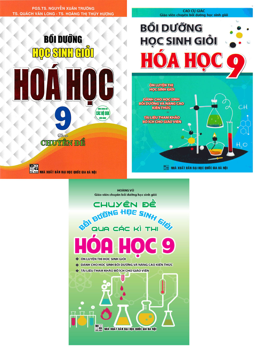 Combo Bồi Dưỡng Học Sinh Giỏi Hóa Học 9 (Bộ 3 Cuốn) - (HA+ KV)