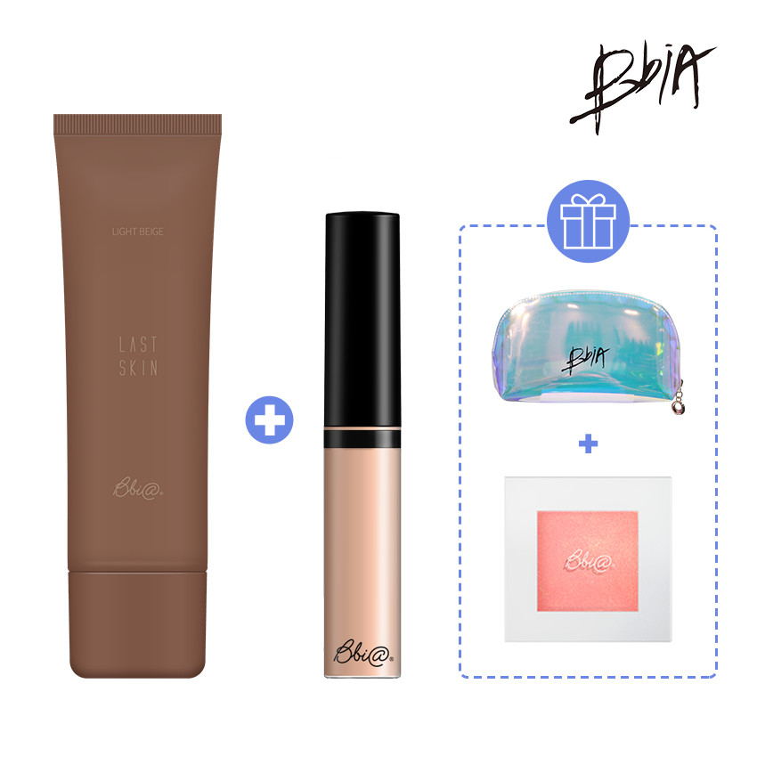 Combo Bừng sáng: 01 Last Skin Foudation 50ml + 01 Concealer #01 Light Beige 6.2g tặng 01 Highlighter