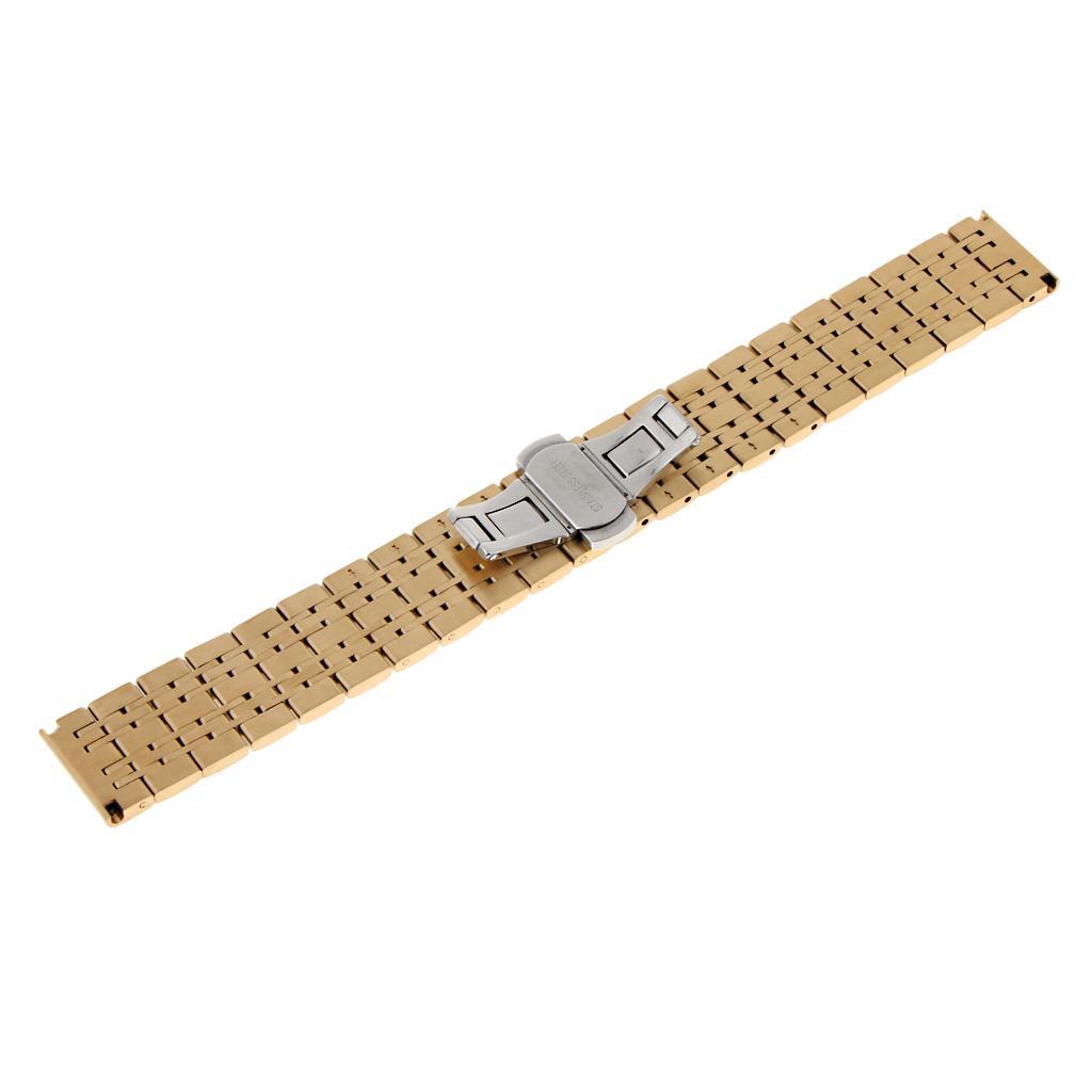 Stainless Steel Watch Band Metal Replacement Bracelet Strap 18/20/22mm