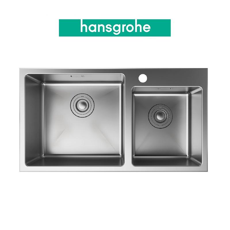 Chậu bếp đôi HANSGROHE Deep Drawn Sink S431-F730 43354